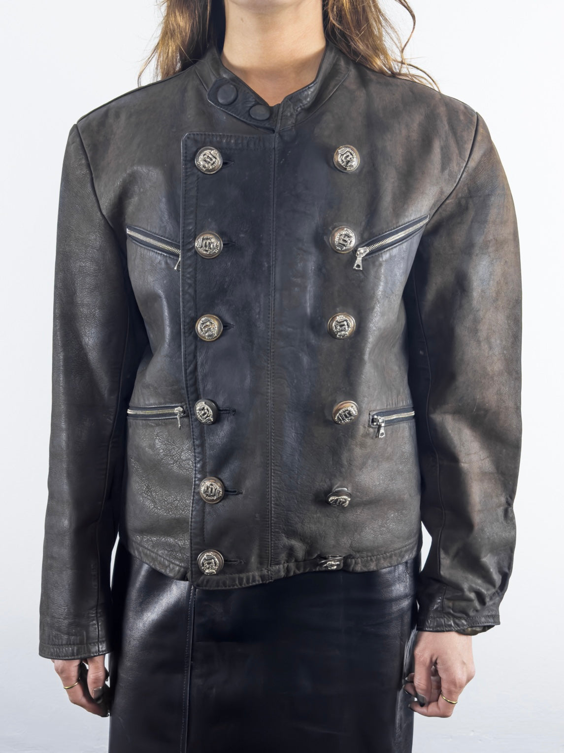 1980's Leather Jacket (L)