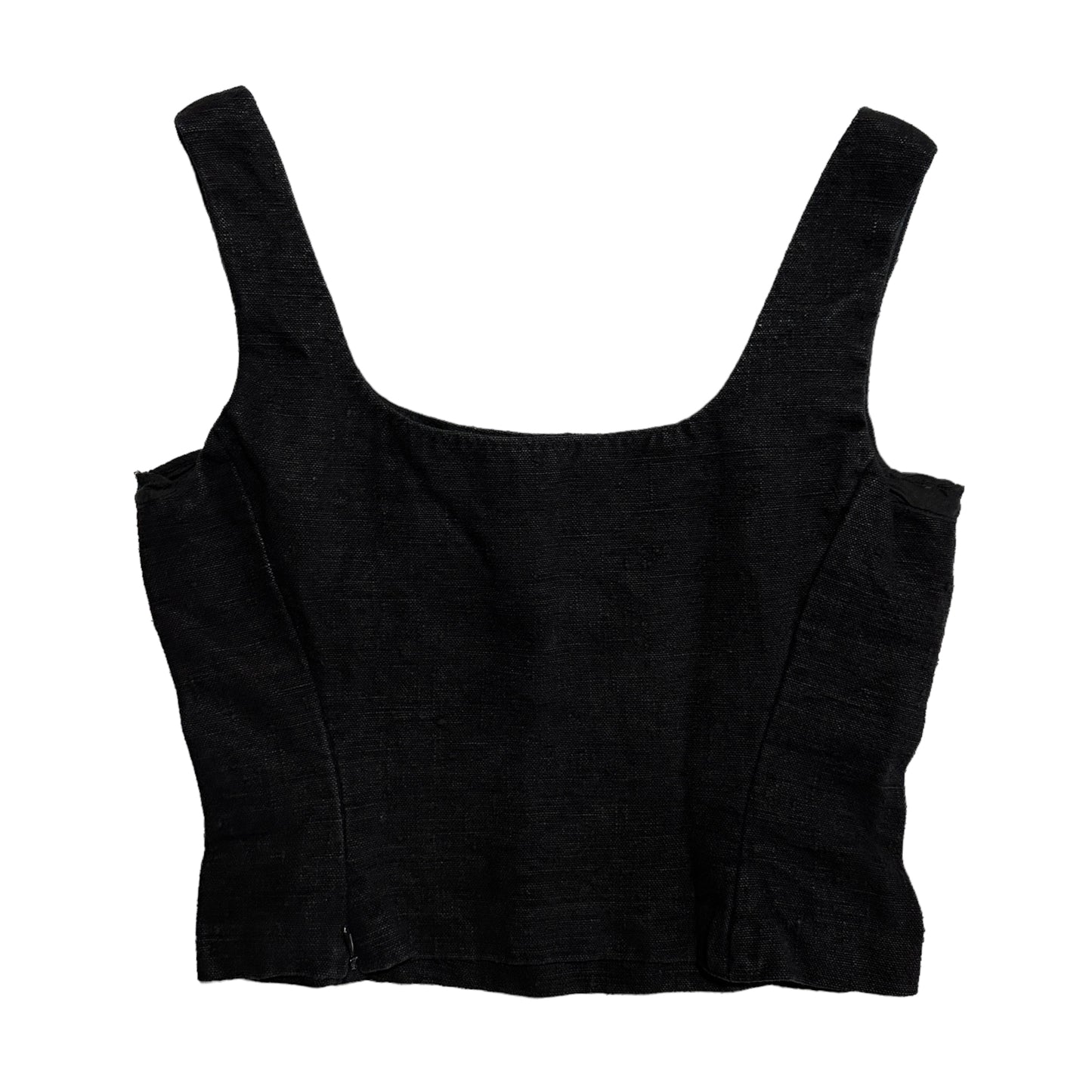 90's Prada Sleeveless Linen Top (42)