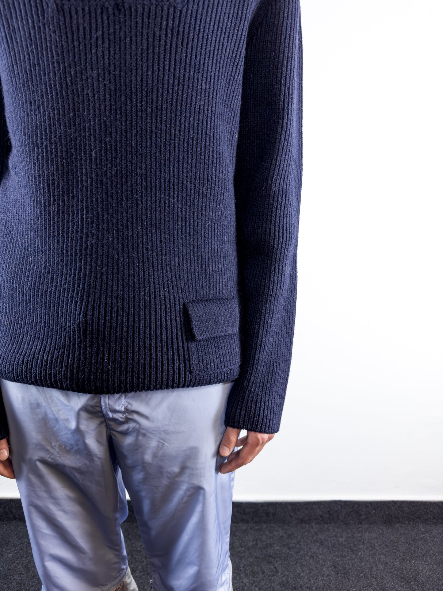 2000's ''Travel Wear Collection'' by Neil Barrett Knit Hoodie (XL)