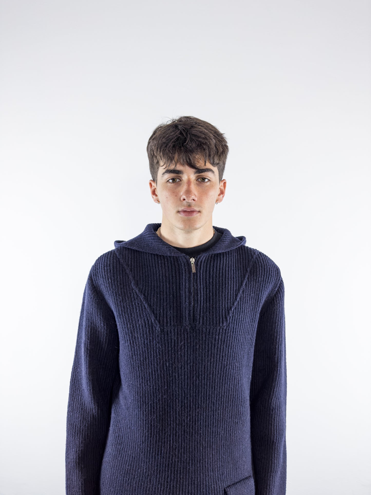 2000's ''Travel Wear Collection'' by Neil Barrett Knit Hoodie (XL)