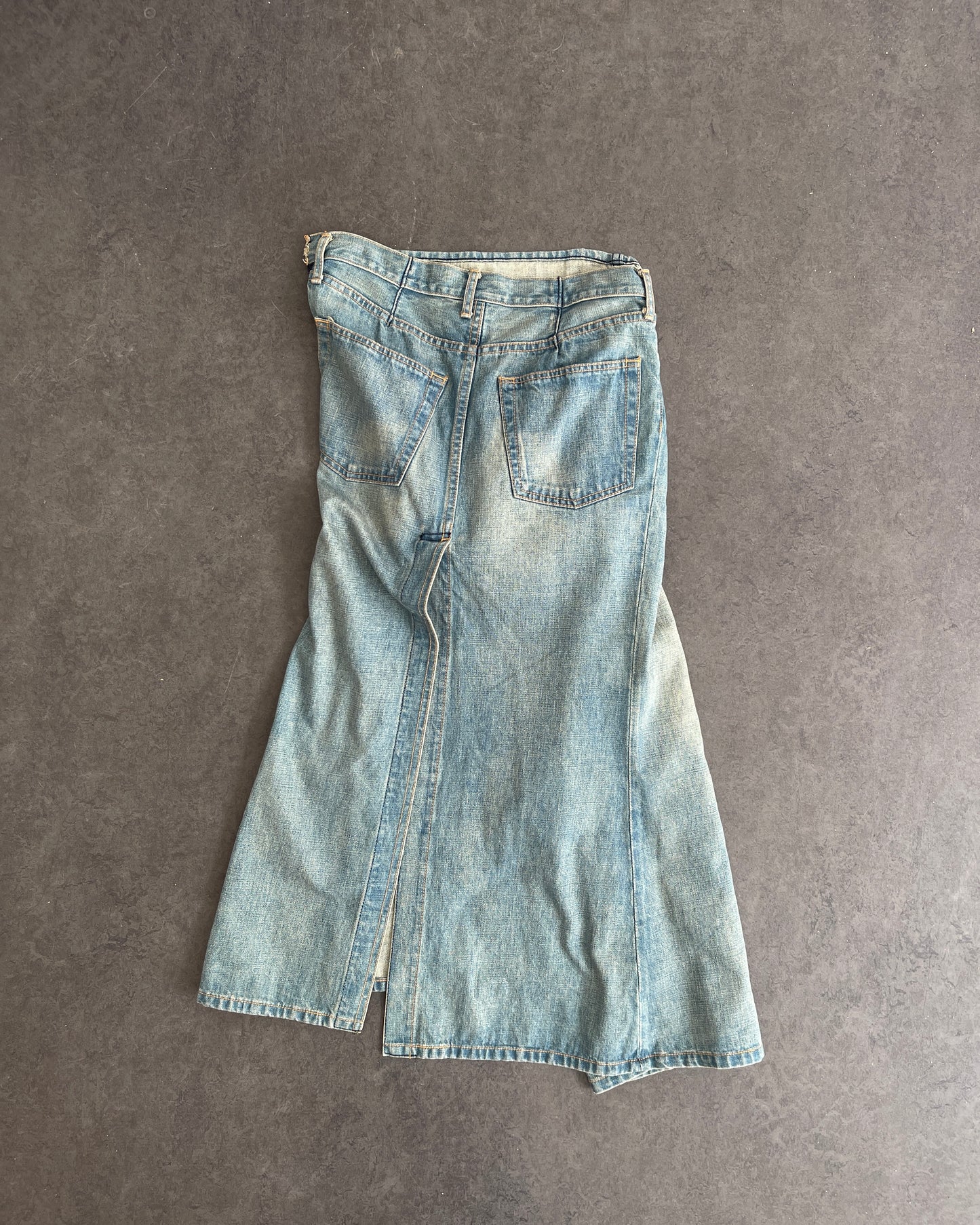 F/W 2004 Denim Twisted Skirt (M)