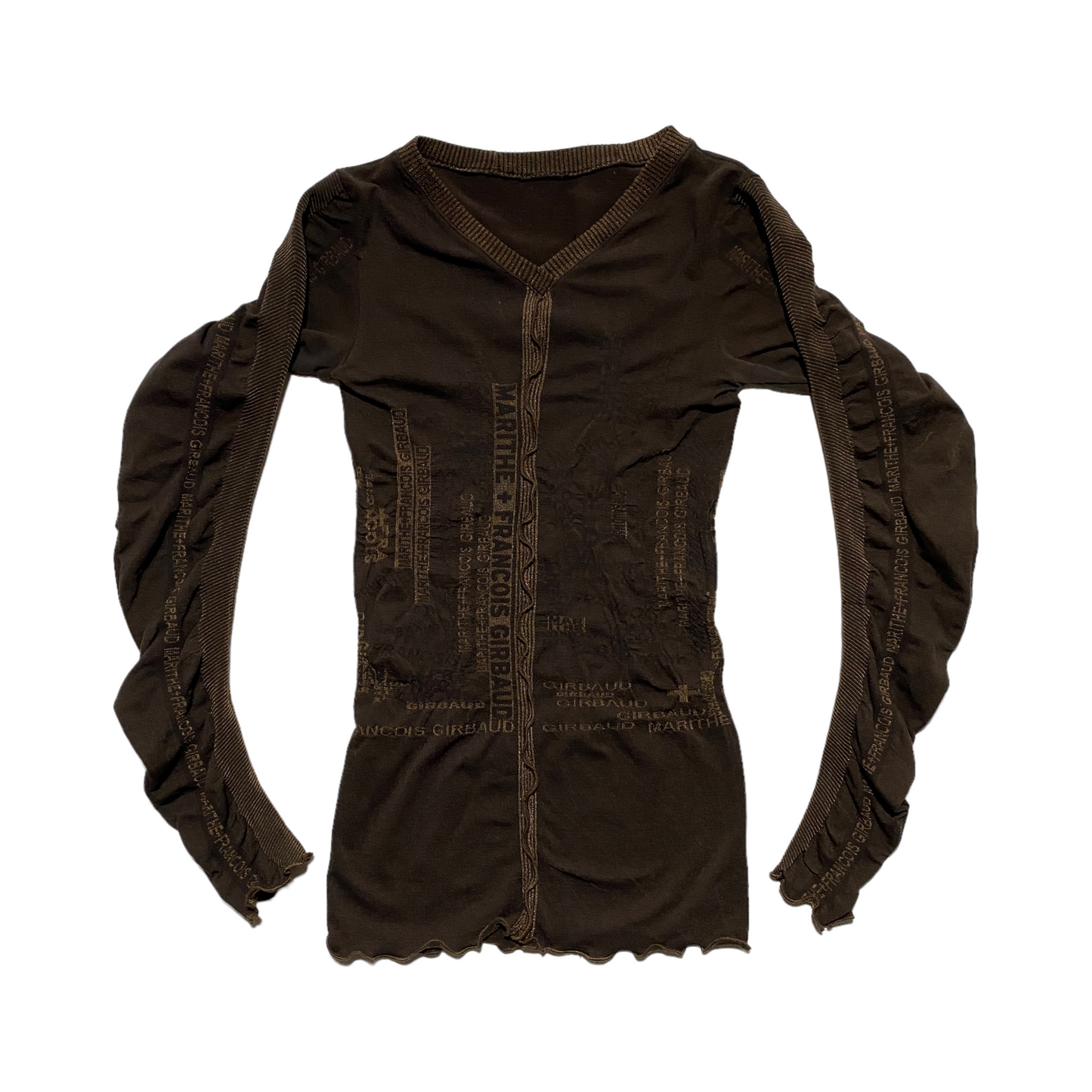 00's Marithé François Girbaud Longsleeve Top (XS-M)