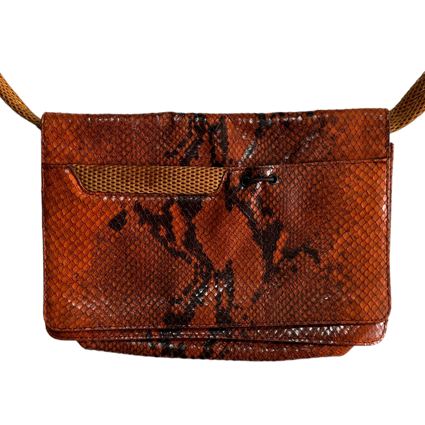 F/W 1999 Miu Miu Python Mesh Orange Bag