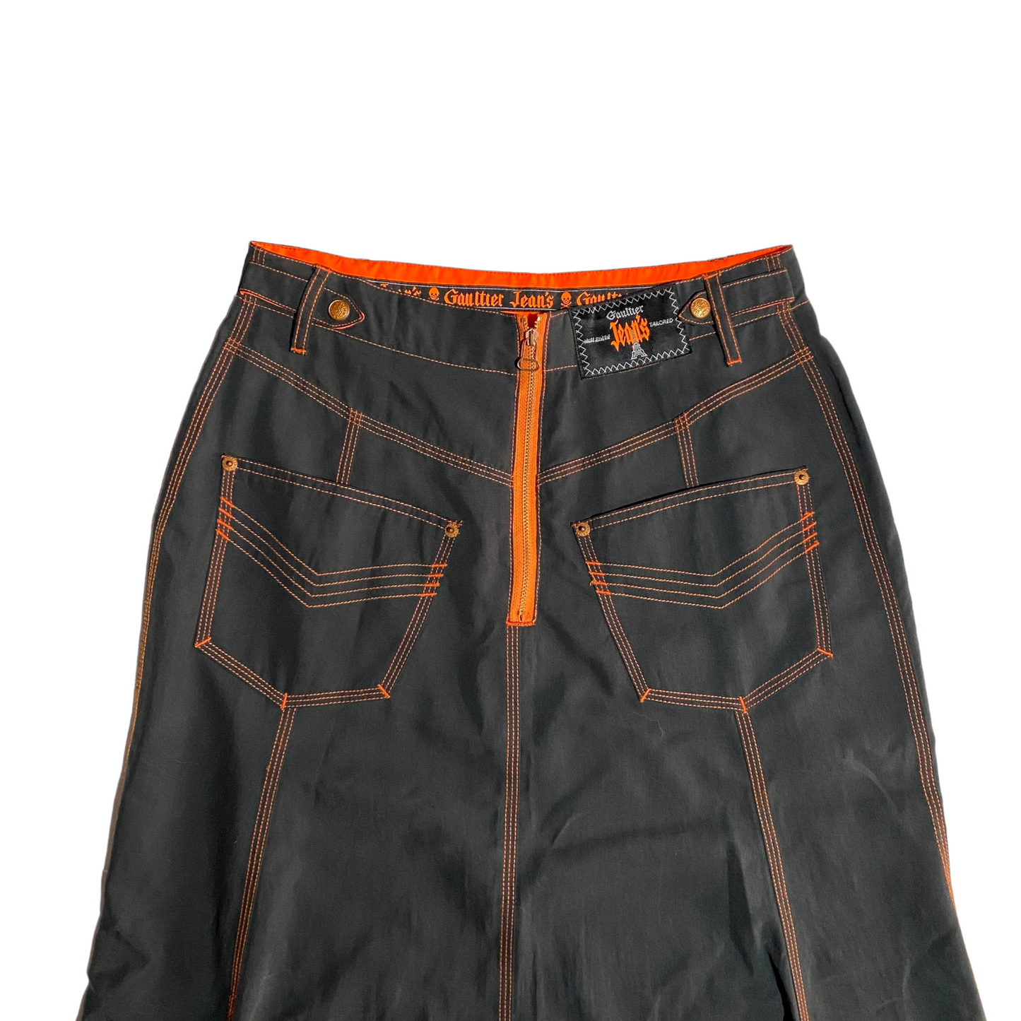 00's Jean Paul Gaultier Jeans Midi Skirt (37W)