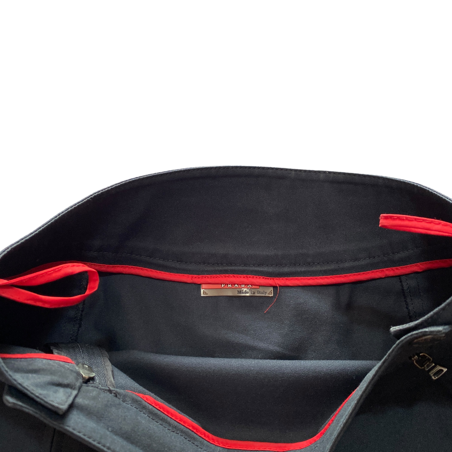 00’s Prada Sport Double Zip Cotton Knee Skirt (38W)