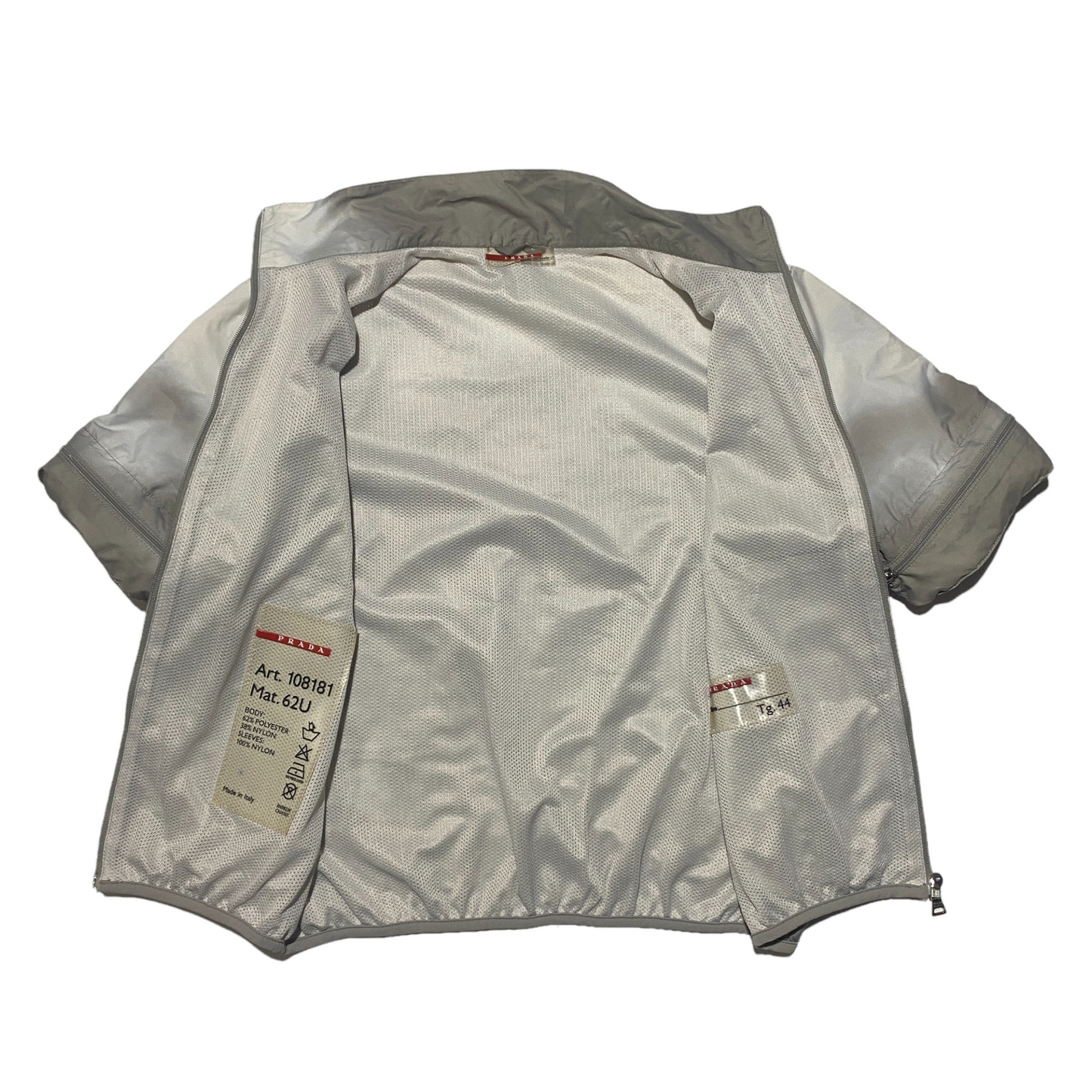 SS 2000's Prada Sport Grey Cloud Folding Sleeves Jacket (M-S)