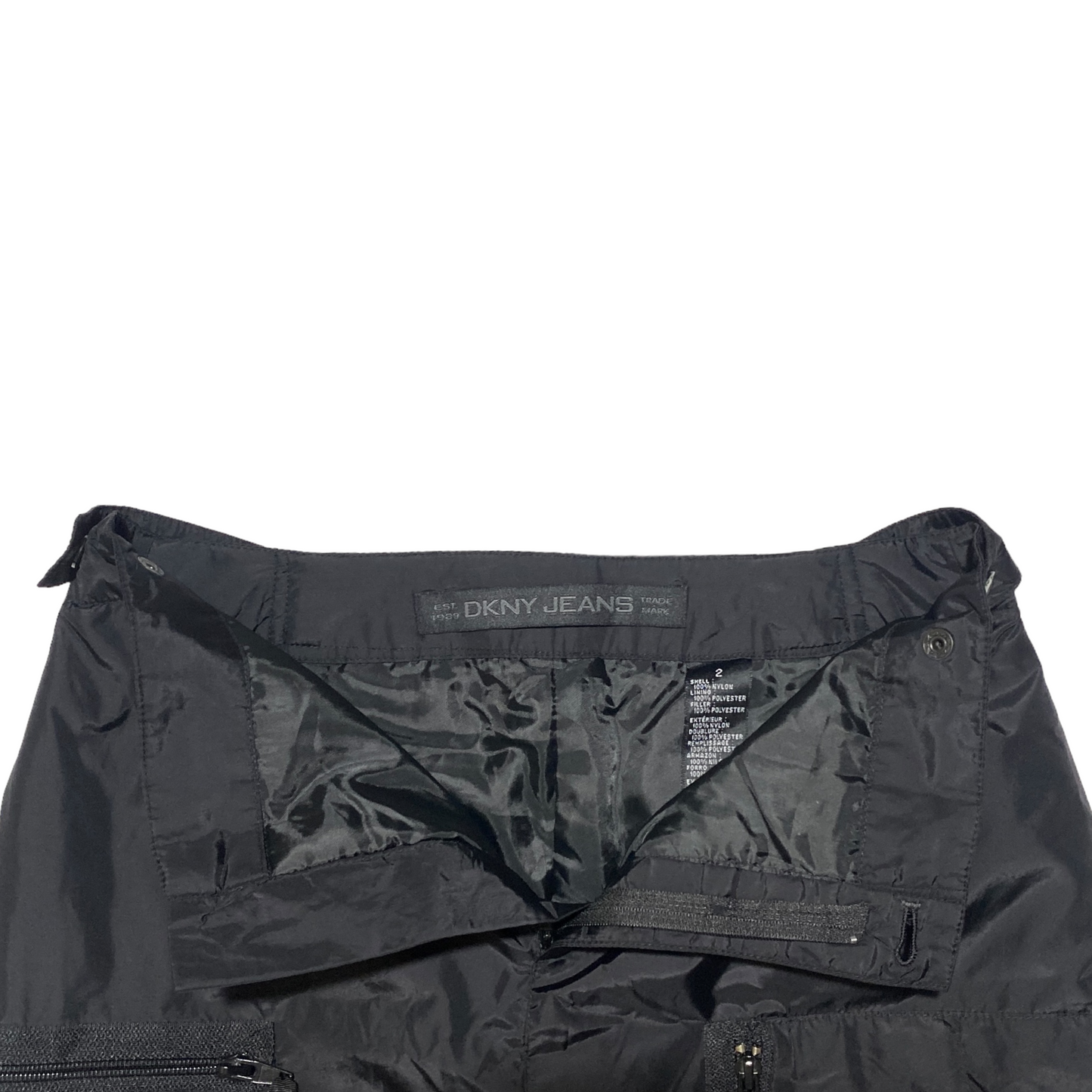 00's DKNY Cargo Midi Parachute Skirt (34-36)