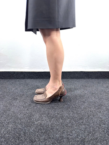 F/W 1999 Bubble Sole Leather Heels (36 1/2 EU)