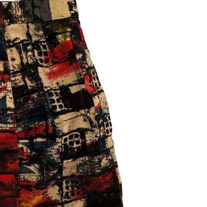 Fall 1997 Jean Paul Gaultier Brick Wall Velvet Skirt (36)