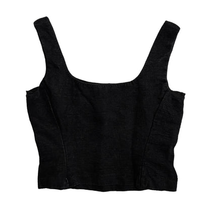 90's Prada Sleeveless Linen Top (42)