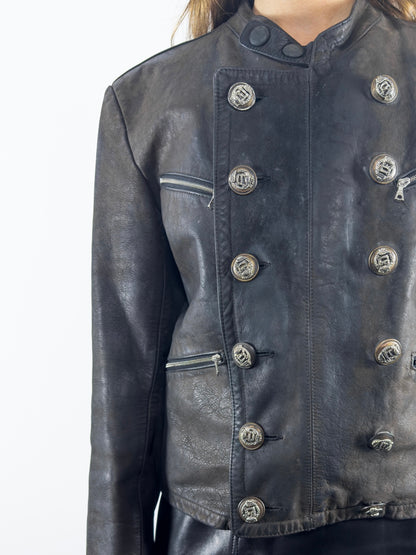 1980's Leather Jacket (L)