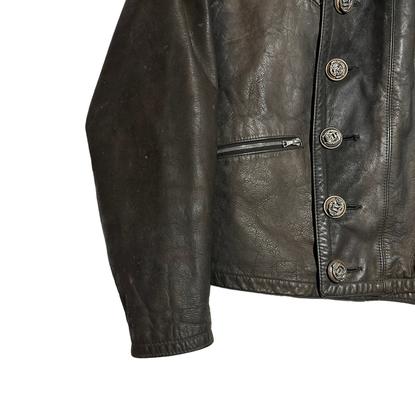 80's Marithé François Girbaud Leather Jacket (L)