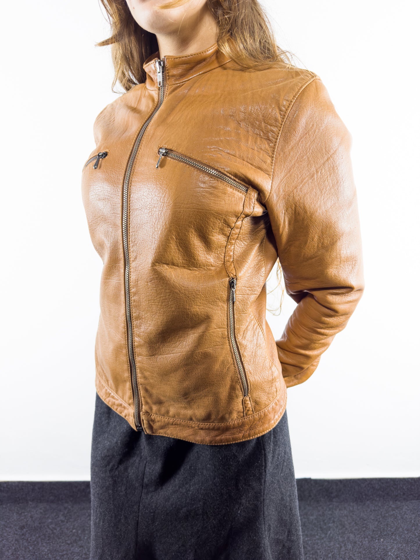1990’s Leather Biker Jacket (S)
