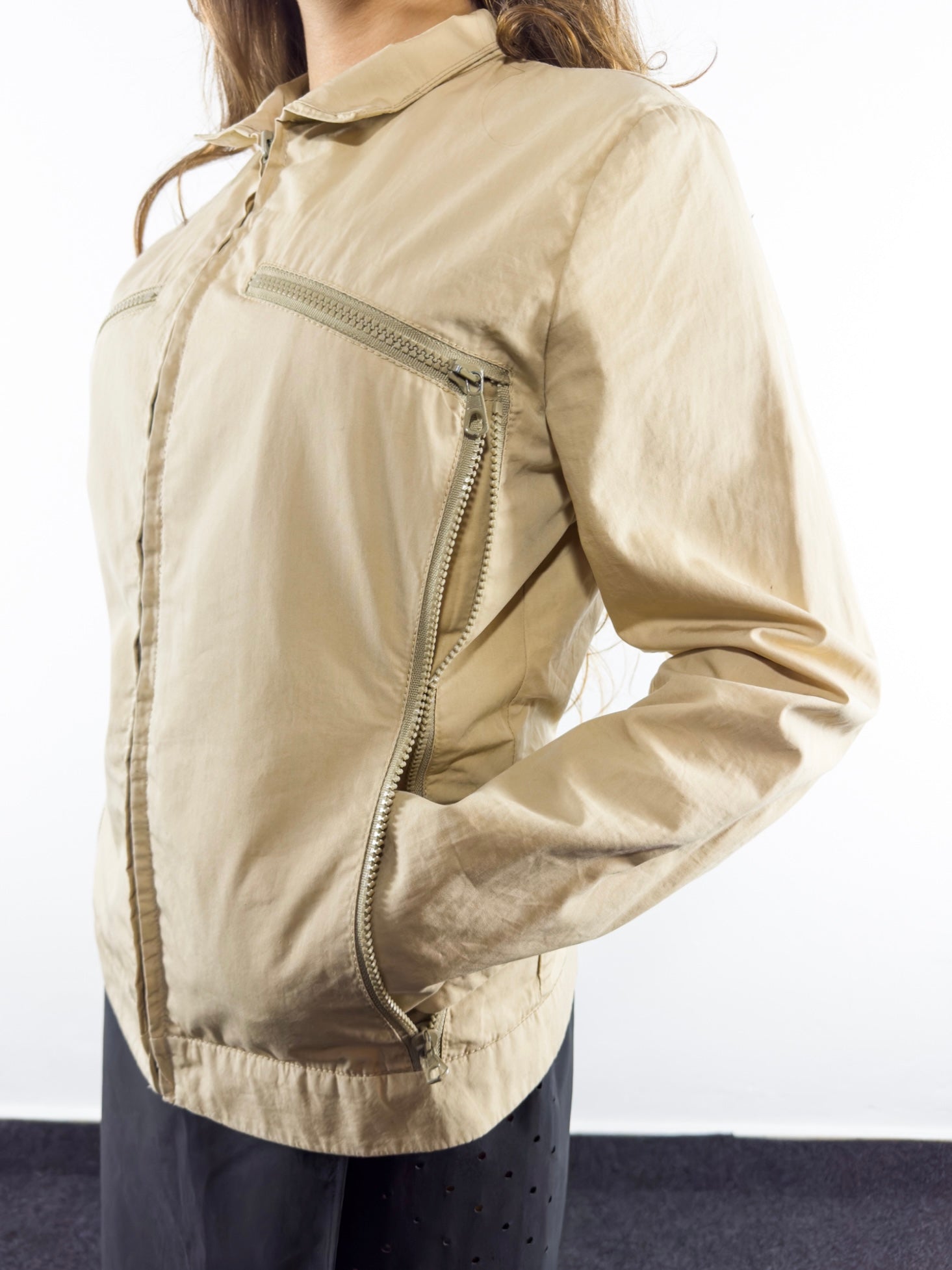 2000's Multi Zipper Cargo Jacket (L)
