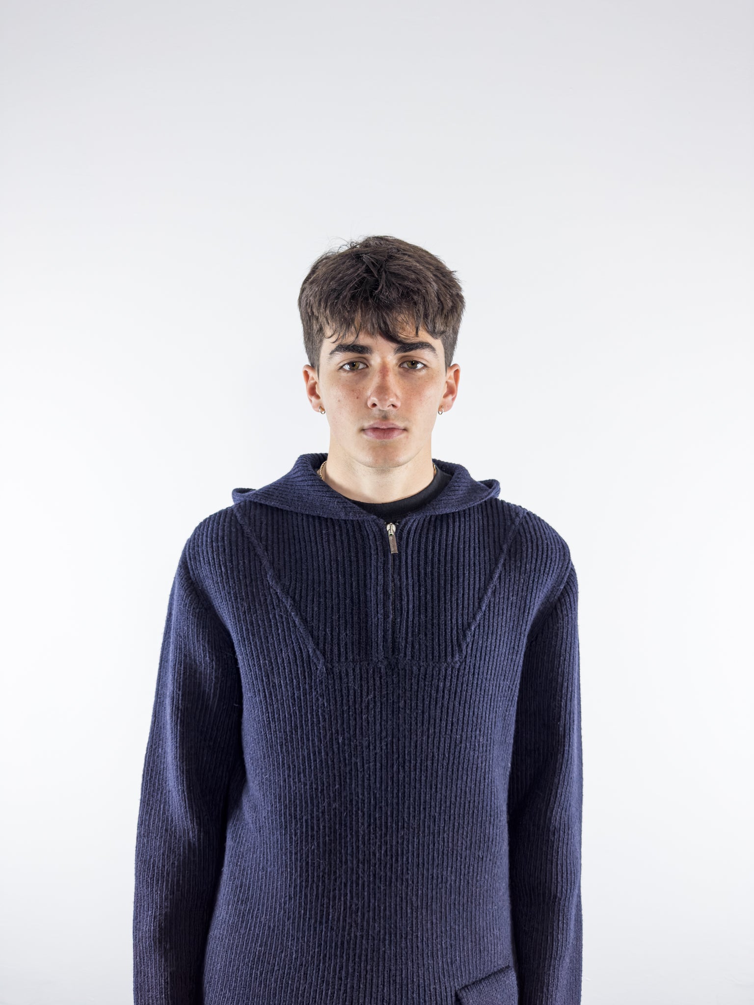 2000's ''Travel Wear Collection'' by Neil Barrett Knit Hoodie (XL)