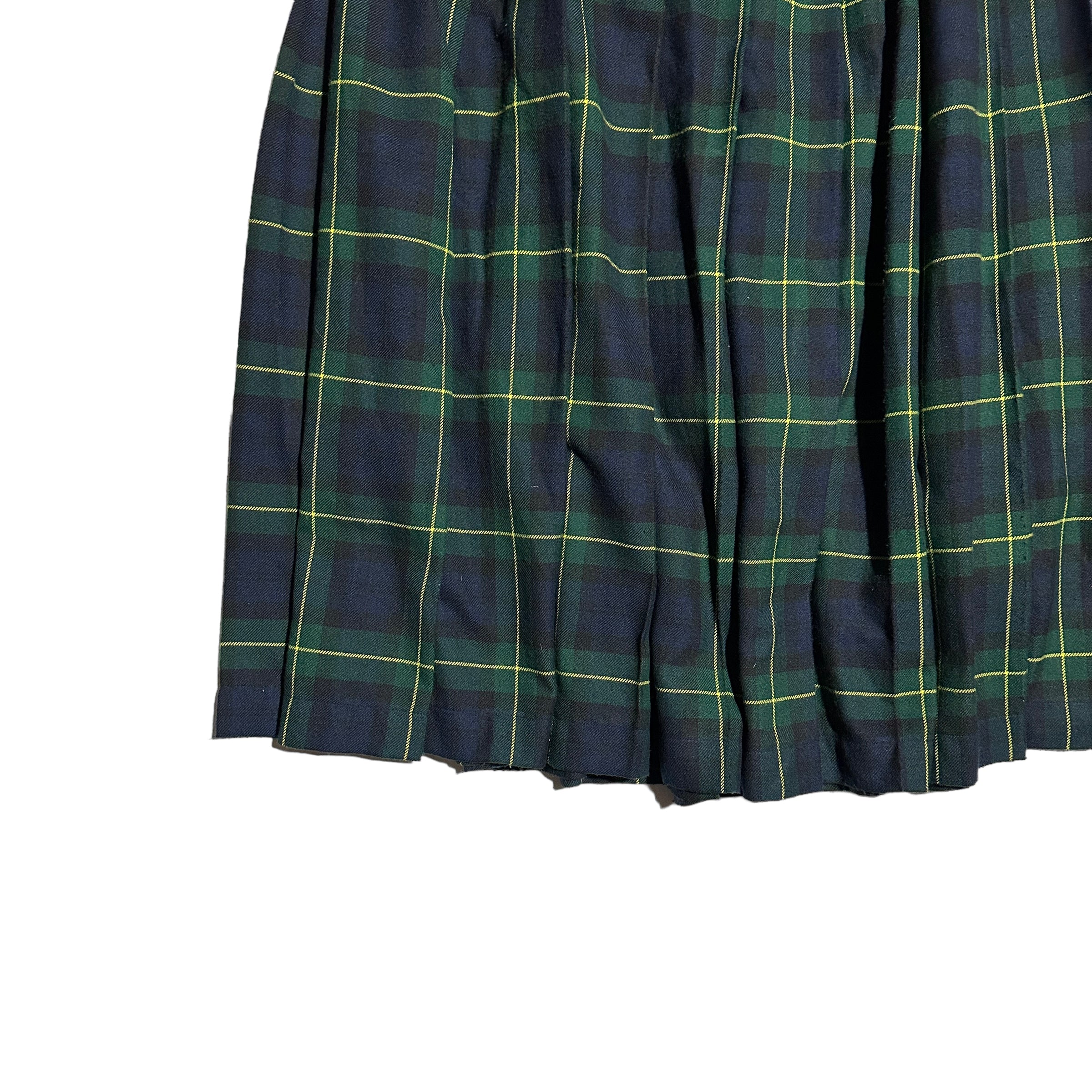 2000's Plaid Pleated Skirt (37W)