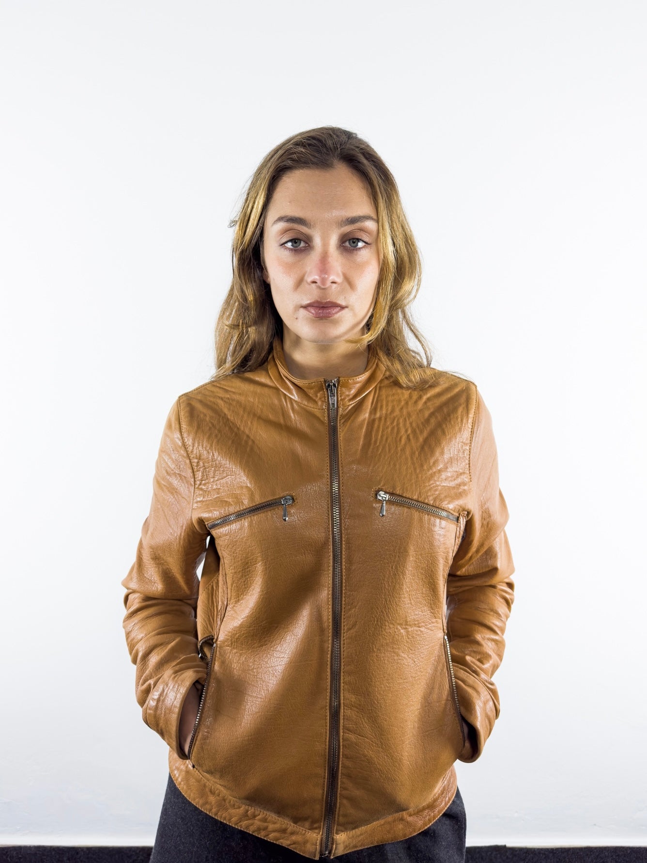 1990’s Leather Biker Jacket (S)