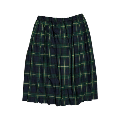 00's Comme Des Garçons Plaid Pleated Skirt (37W)