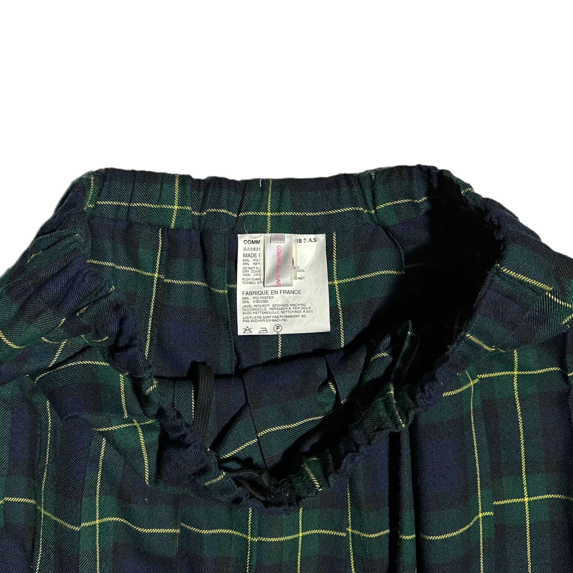 2000's Plaid Pleated Skirt (37W)
