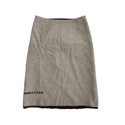 S/S 1999 Runaway Prada Linen Skirt (32W)