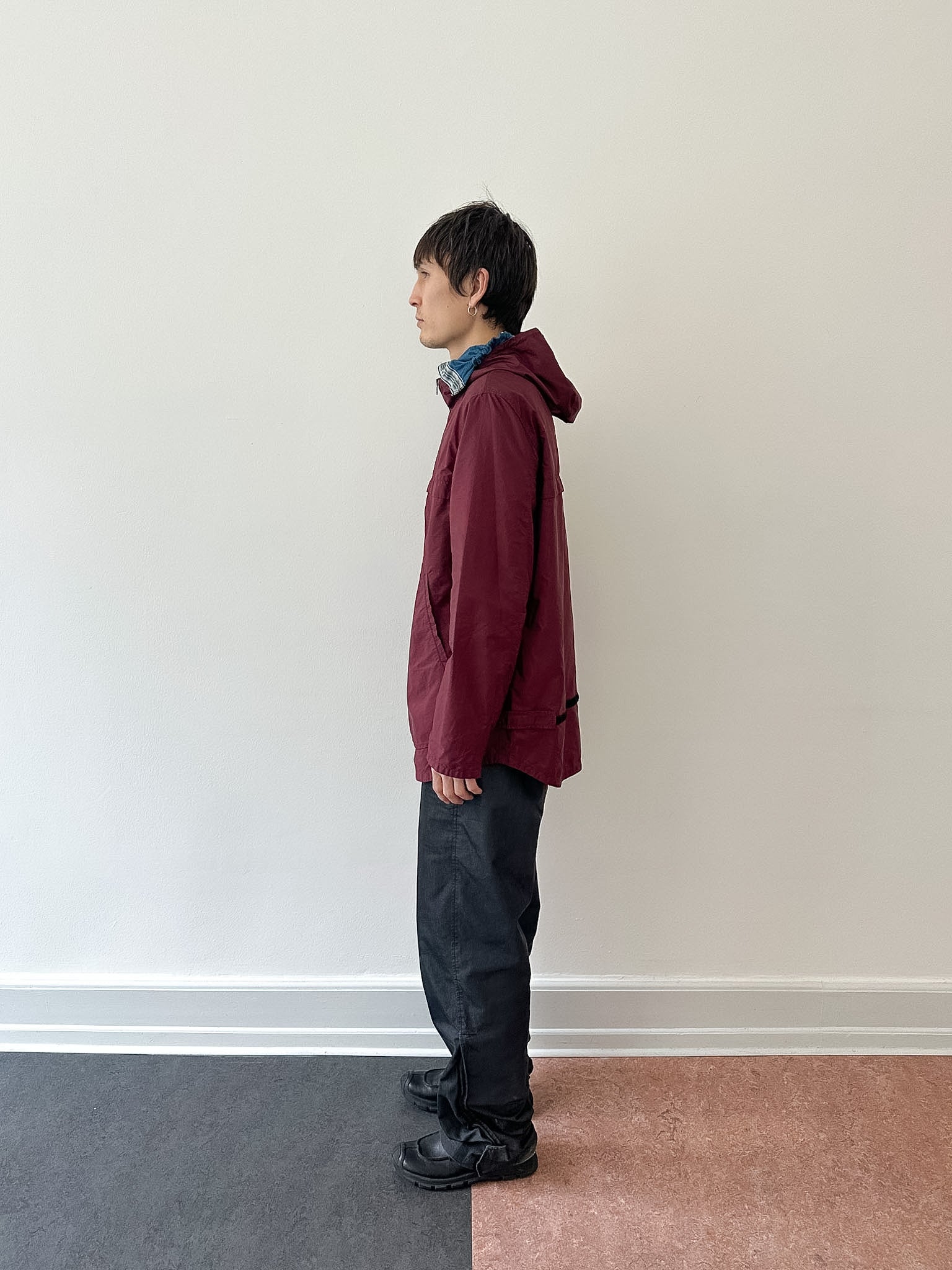 Neil Barrett s/s 2002 burgundy jacket