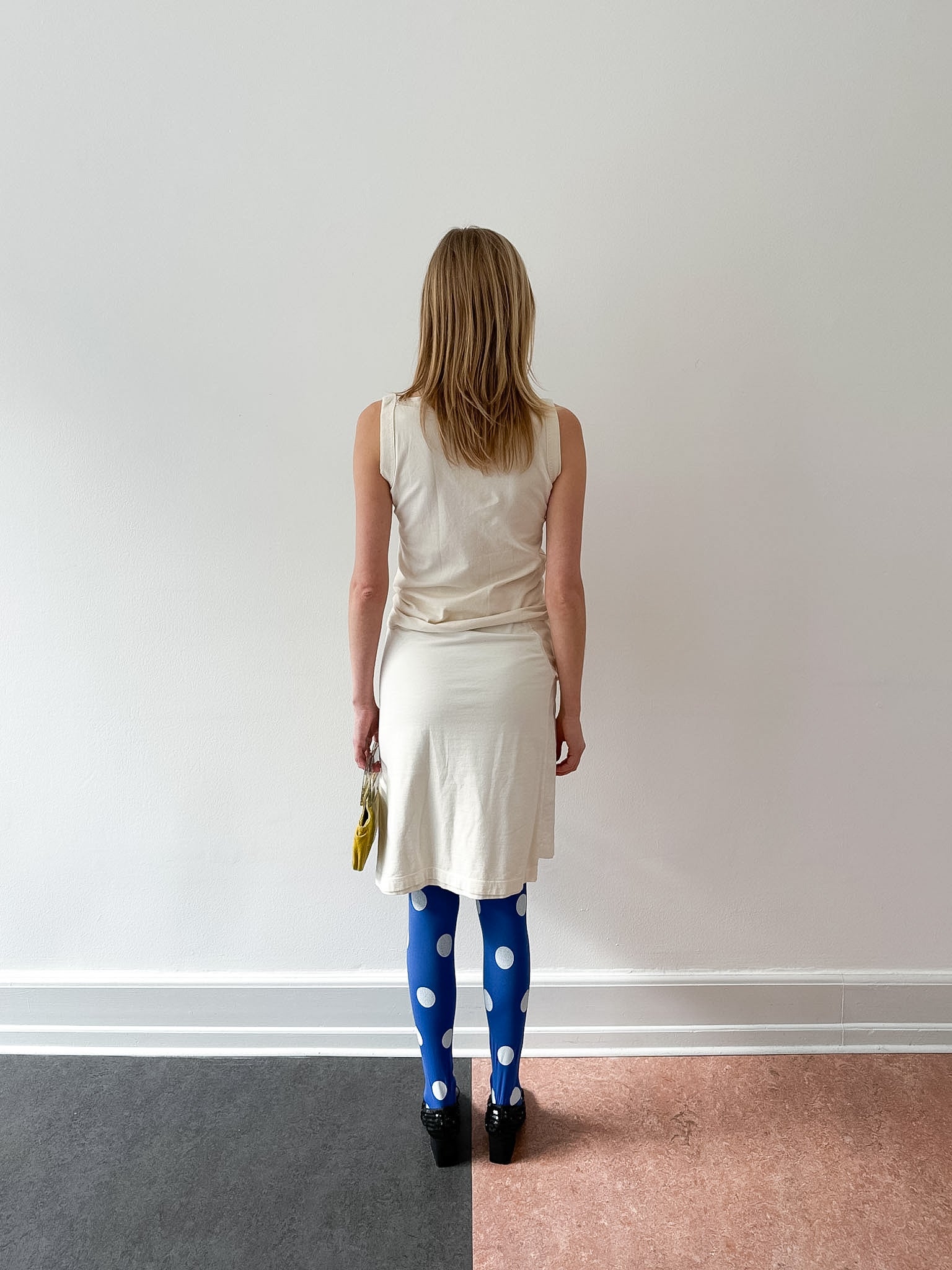 Neil Barrett s/sr 2004 beige cotton skirt