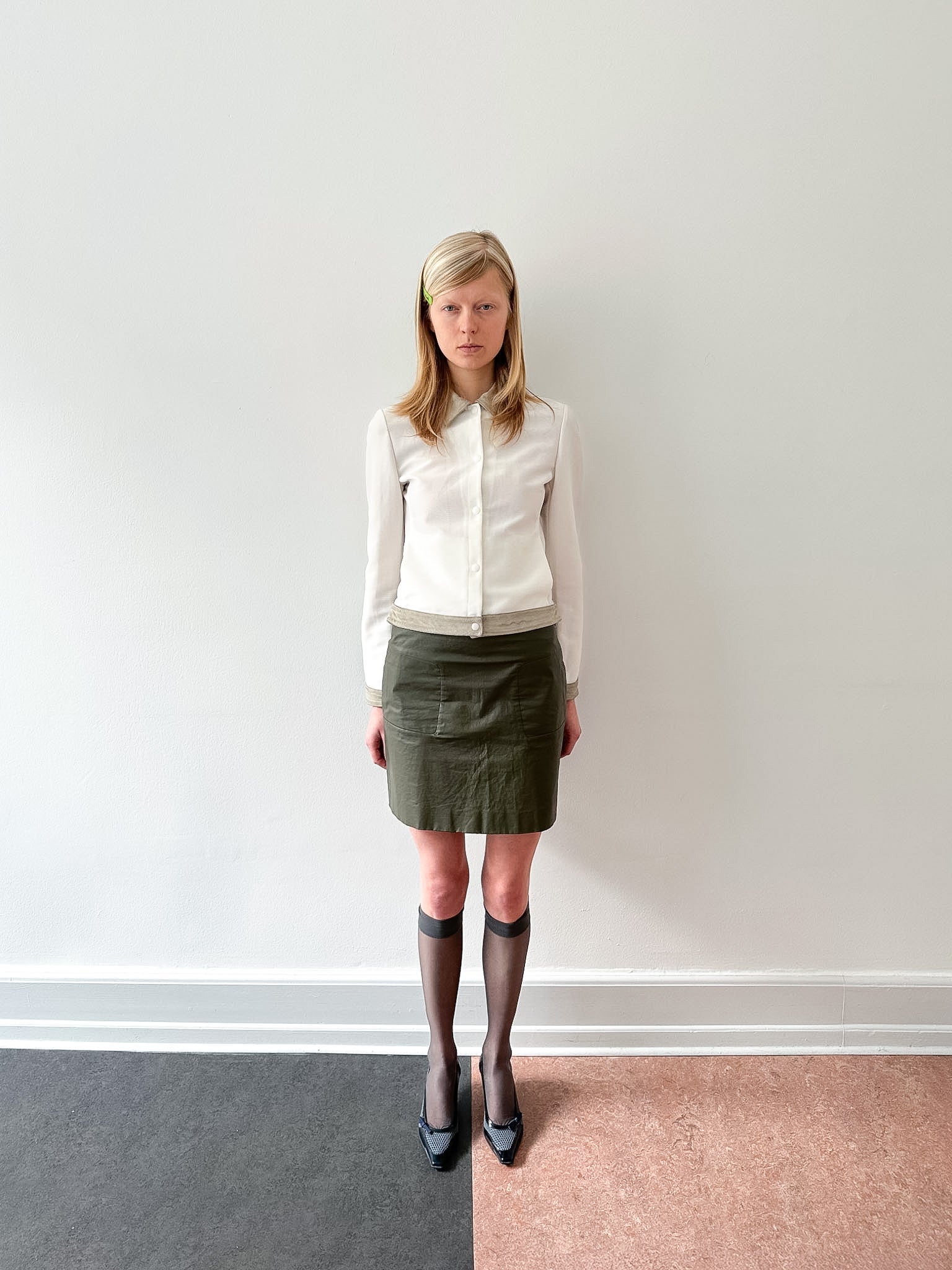 Miu Miu fall/winter 1999 green skirt