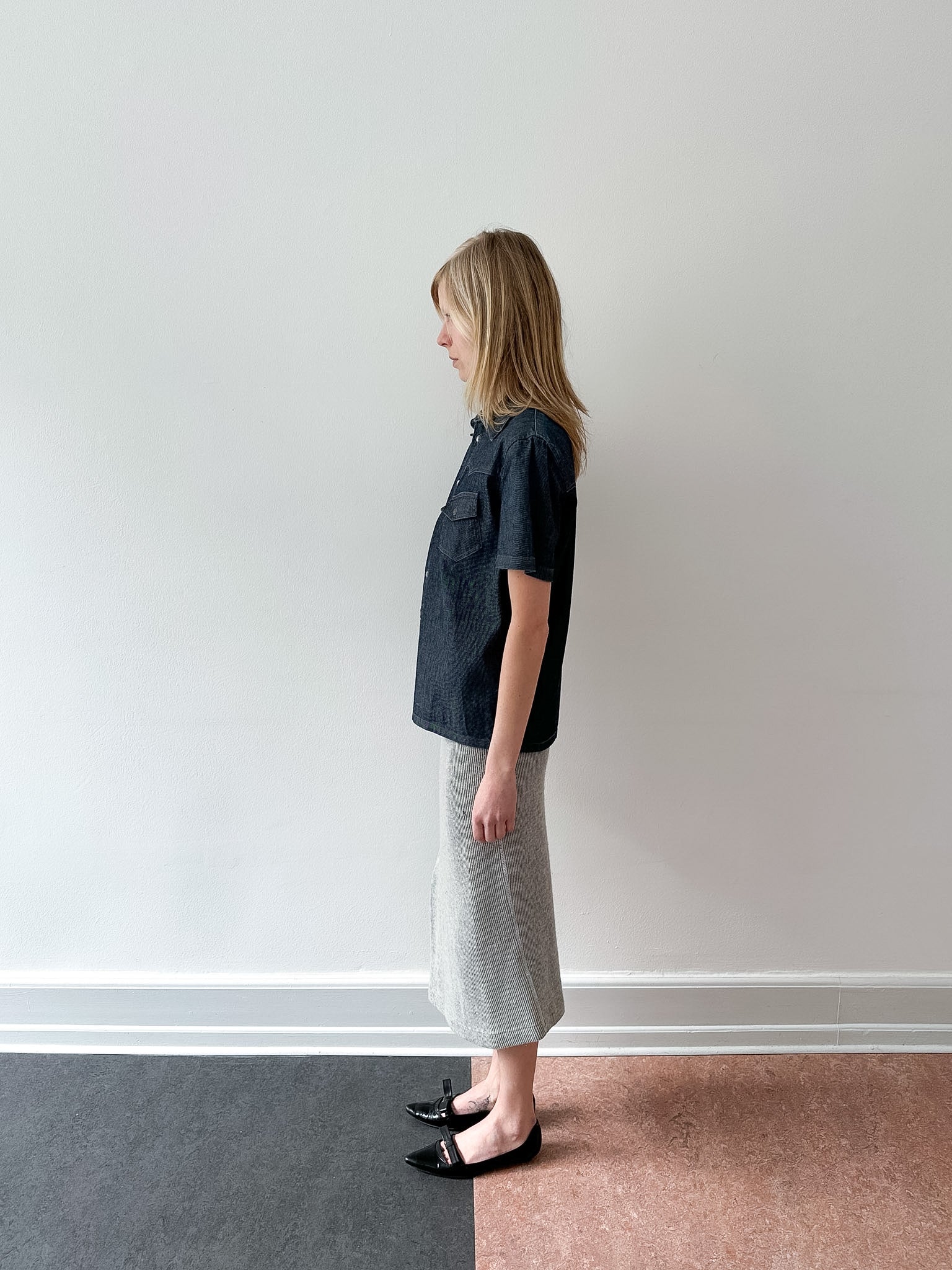 Neil Barrett f/w 2001 dark blue shirt