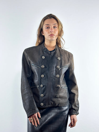 1980's Leather Jacket (L)