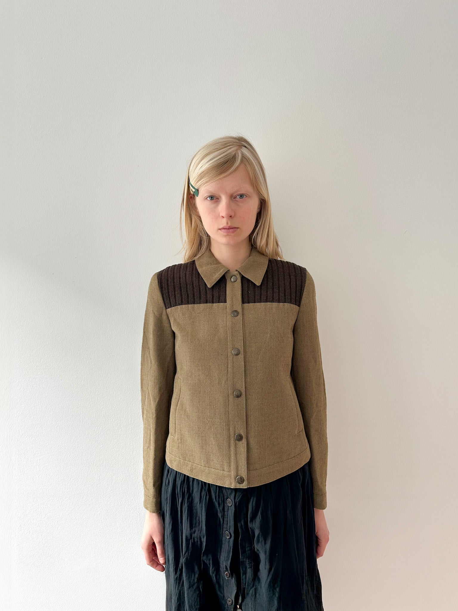 Miu Miu f/w 1999 green jacket