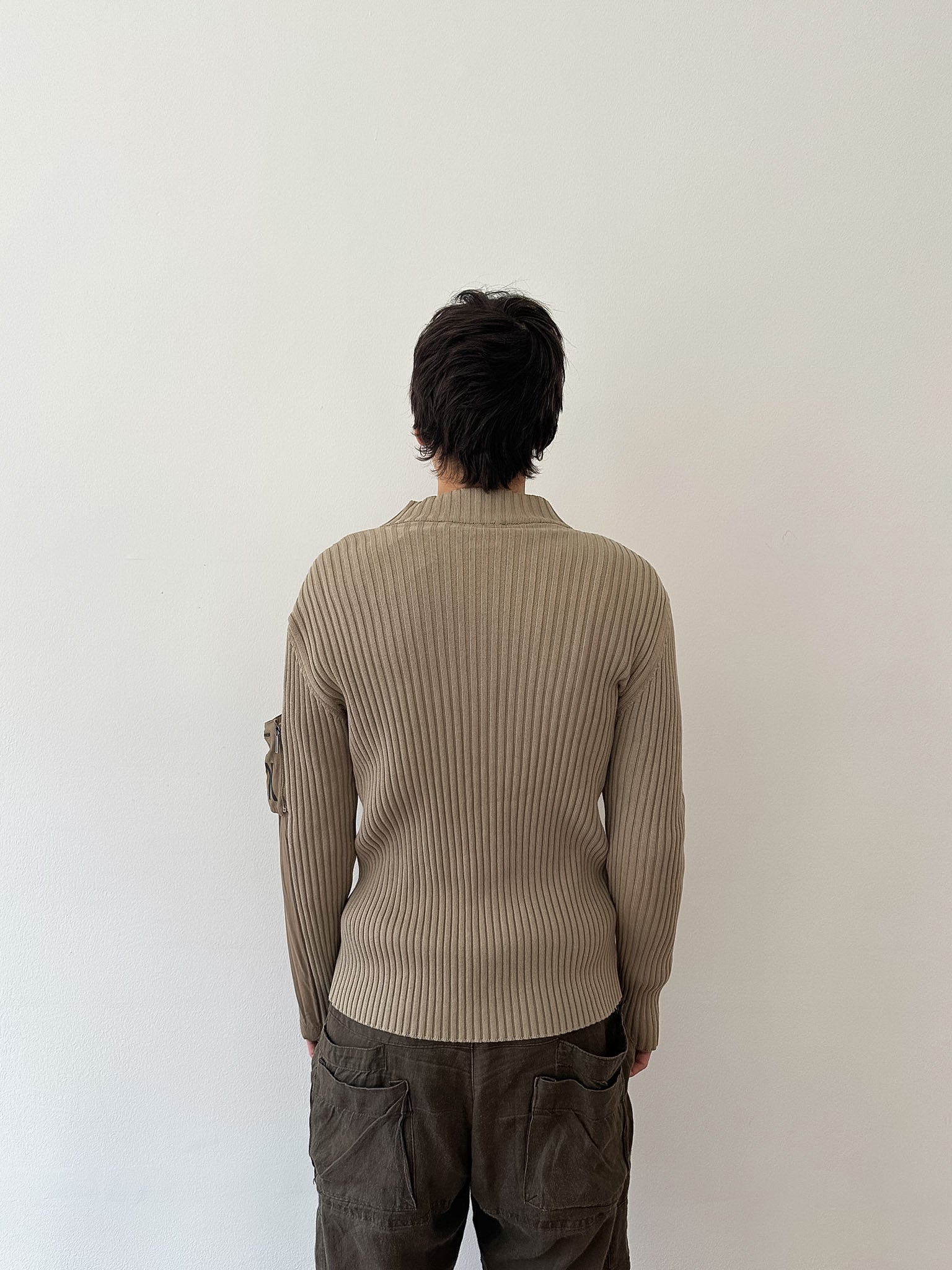 Dirk Bikkembergs early 00´s beige zip cardigan