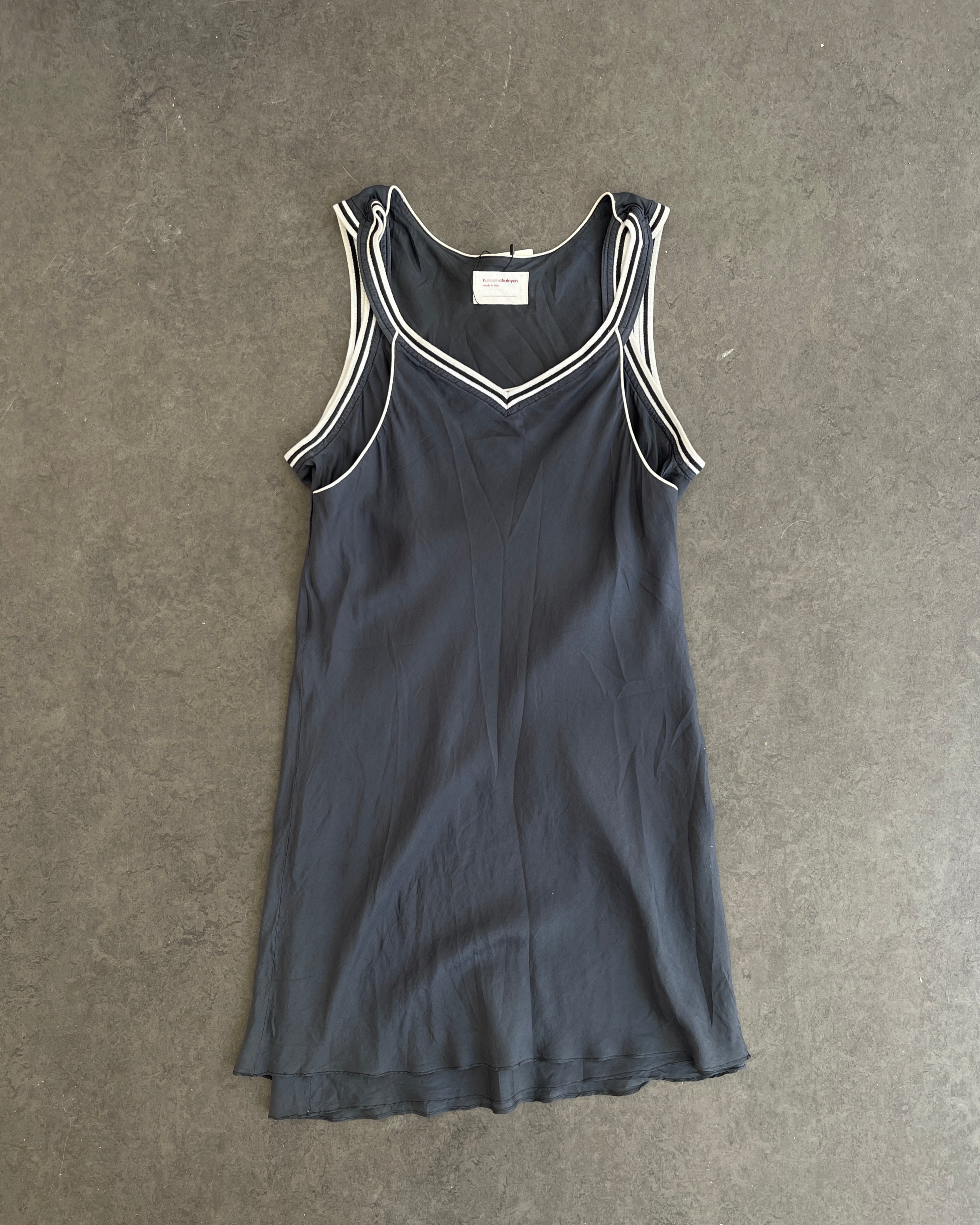 2000's Double Layer Silk Dress (44)