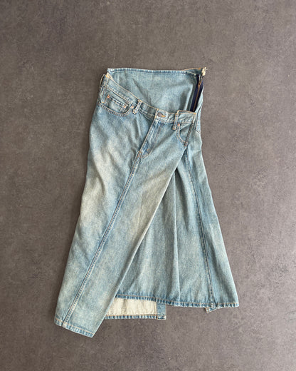F/W 2004 Denim Twisted Skirt (M)