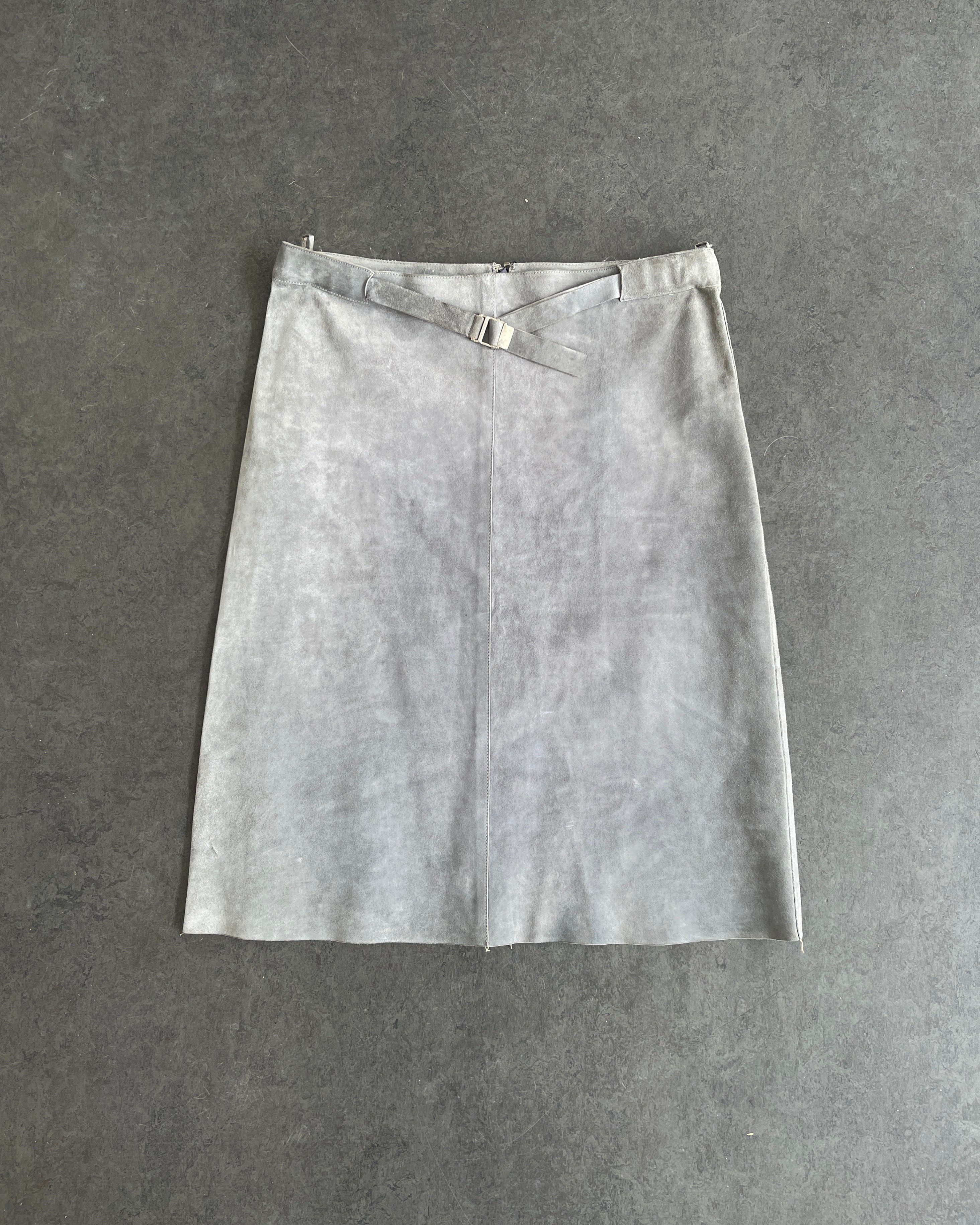 1999 Leather Knee Skirt by Tom Ford (39W)