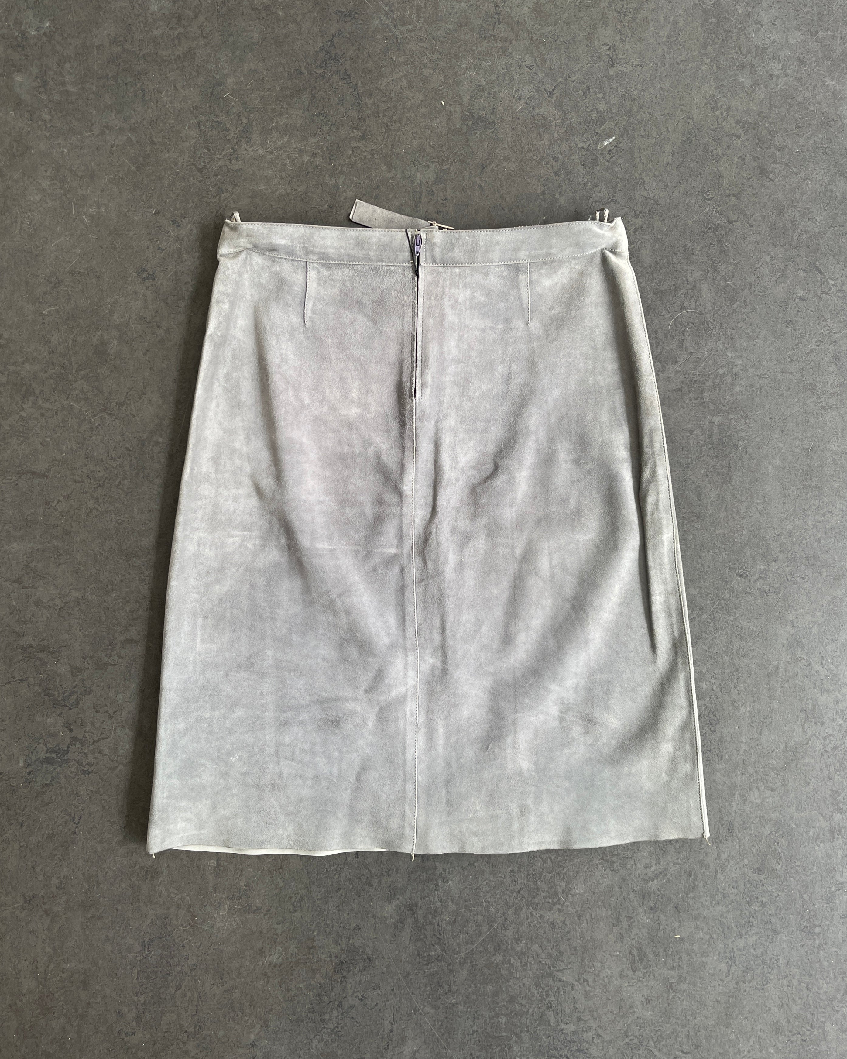 1999 Leather Knee Skirt by Tom Ford (39W)