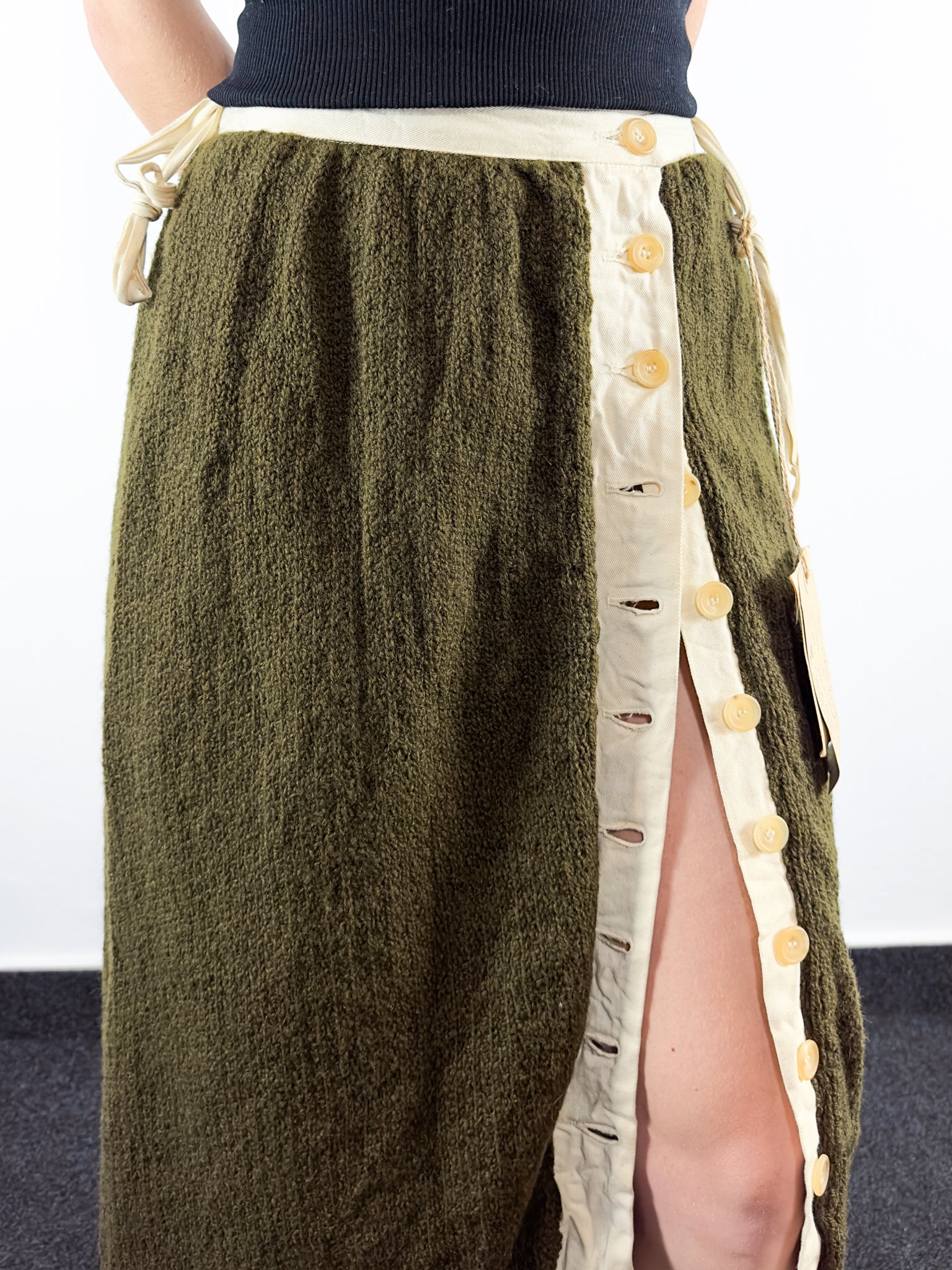 2000's Maxi Wool Skirt (S)