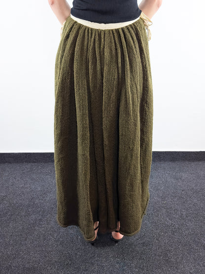 2000's Maxi Wool Skirt (S)