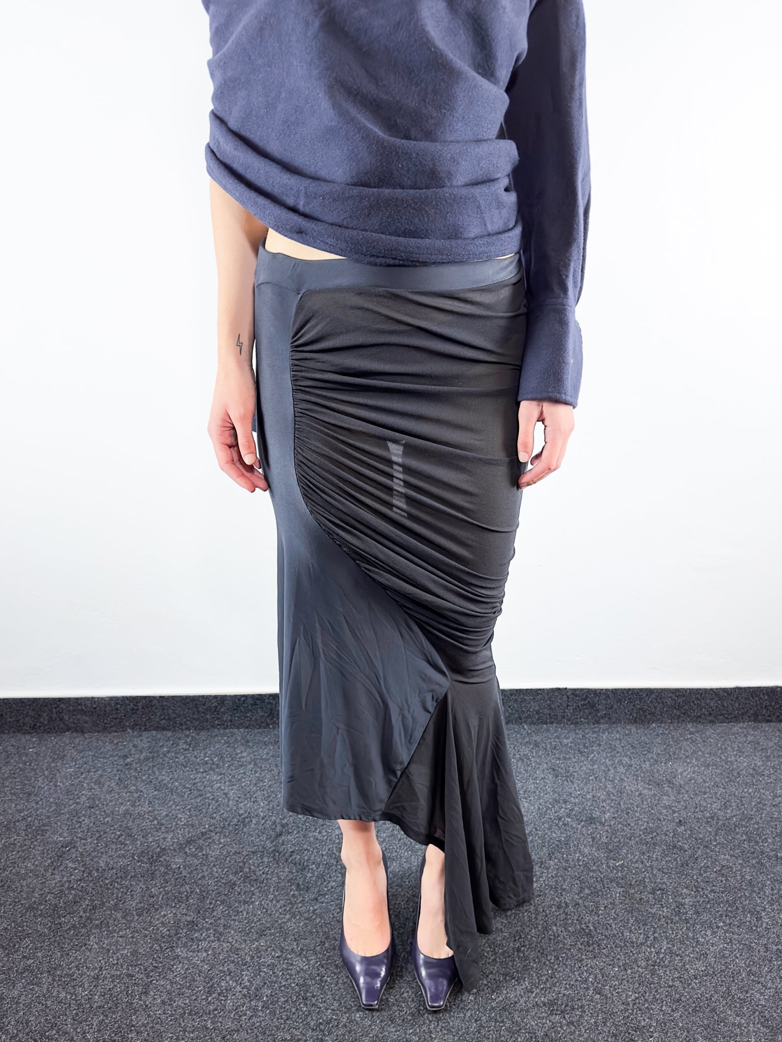 2000's Maxi Pencil Skirt (XS-M)