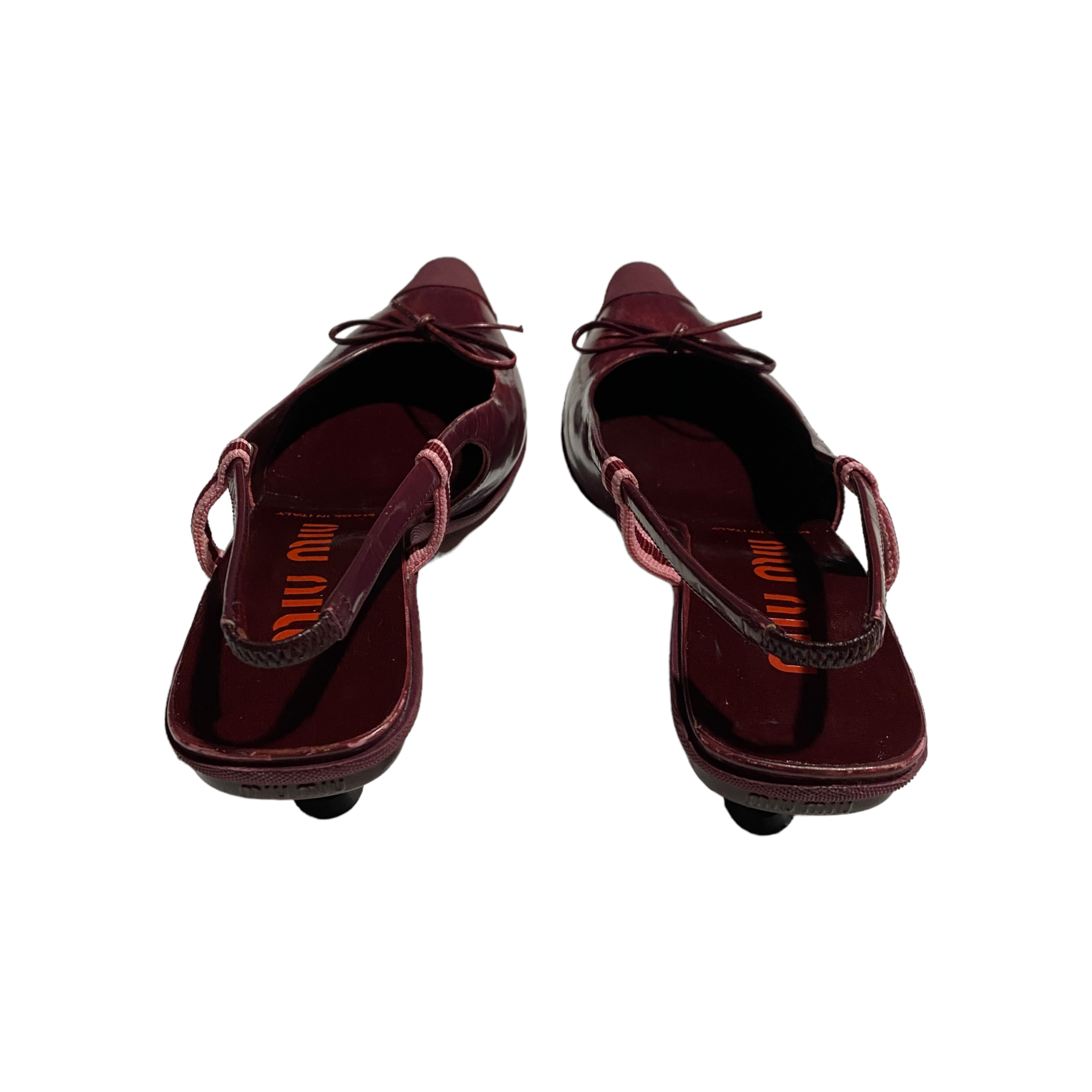 S/S 2000 Miu Miu Kitten Heels Mules (38EU) – Bintagged S/S 2000 Miu Miu Kitten Heels Mules (38EU) – Bintagged