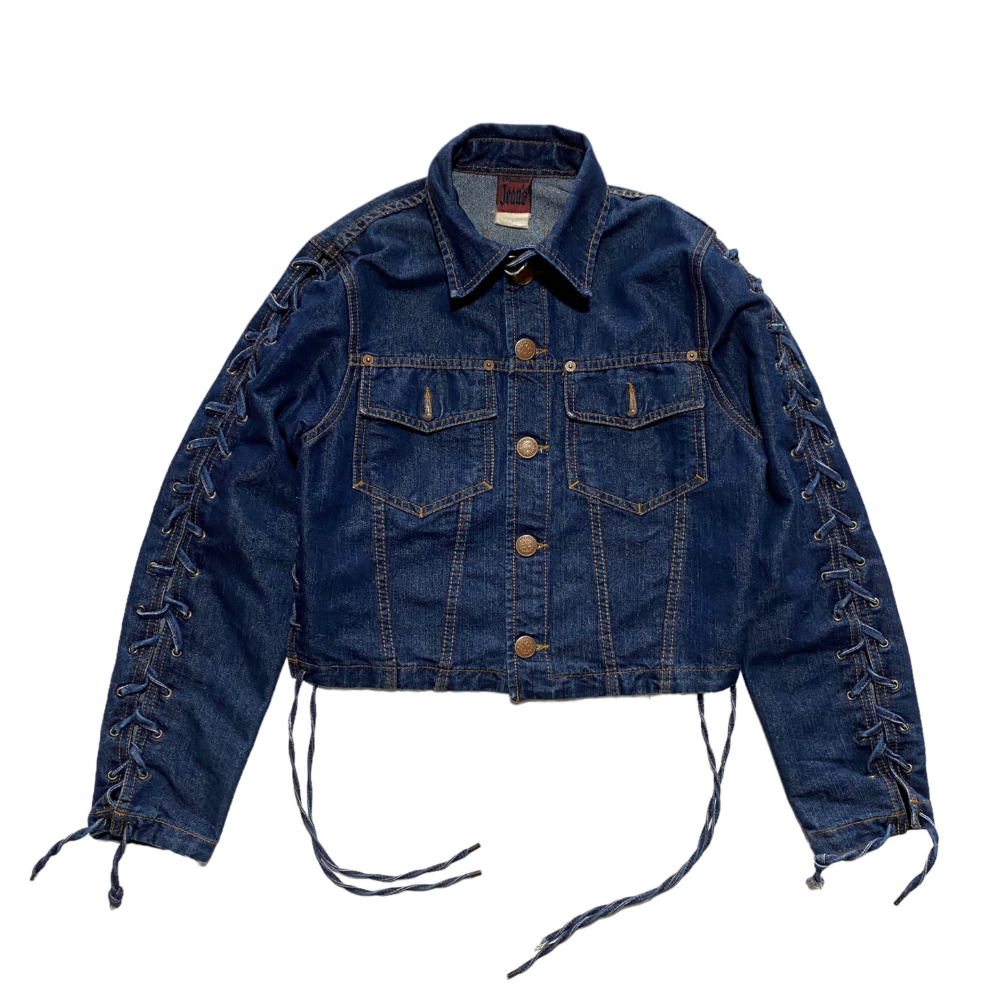 90’s Gaultier Jeans Bondaje Trucker Jacket (40)