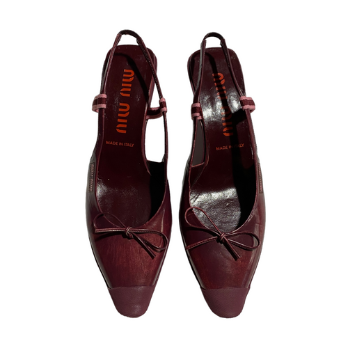 S/S 2000 Miu Miu Kitten Heels Mules (38EU) – Bintagged