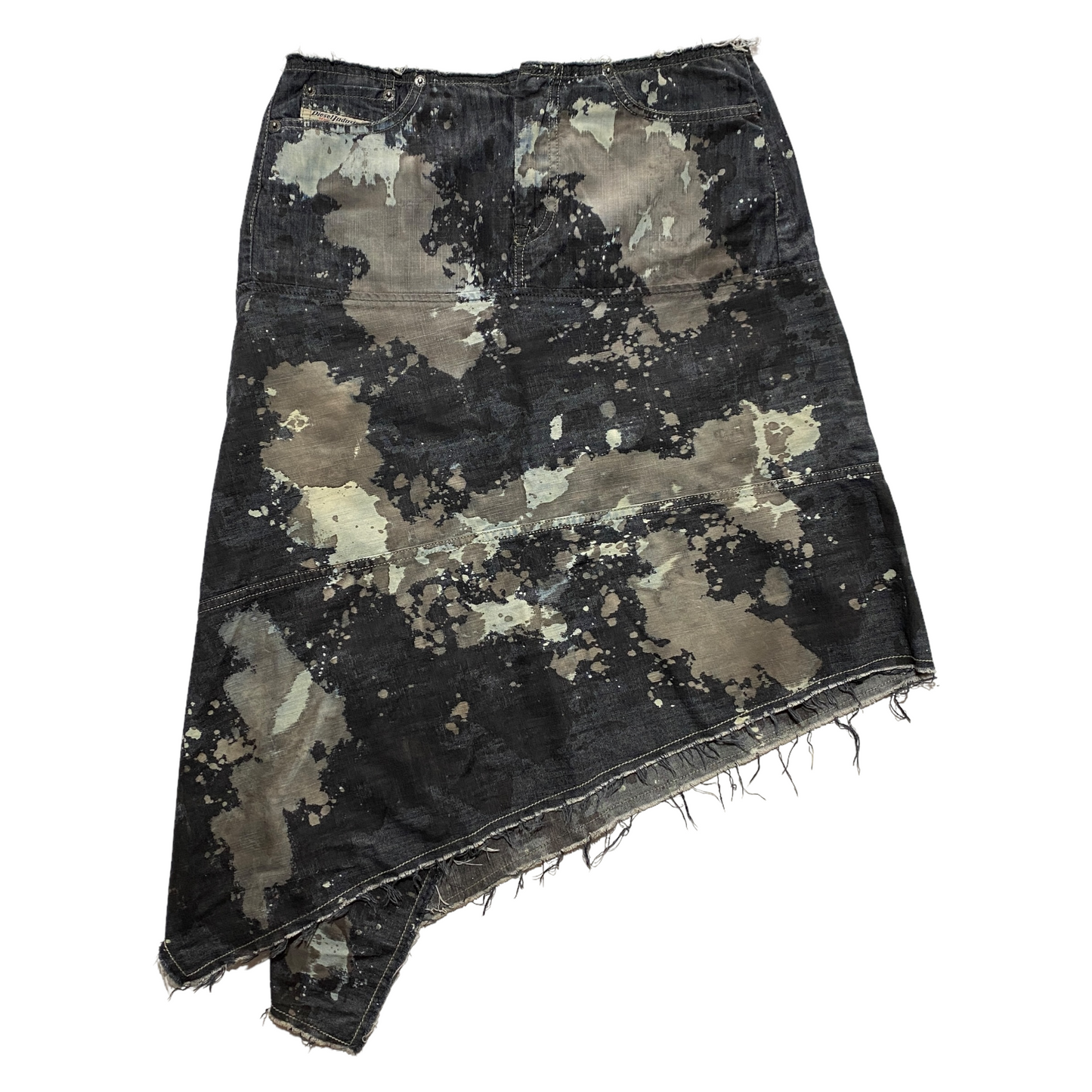 00’s Diesel Asymmetric Printed Skirt (38W)
