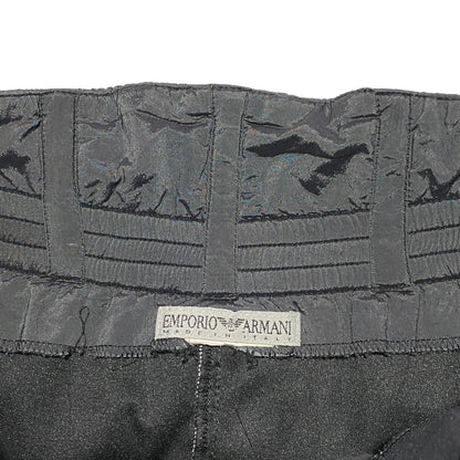 1990's Emporio Armani Paneled Double Zip Knee Skirt (37W)