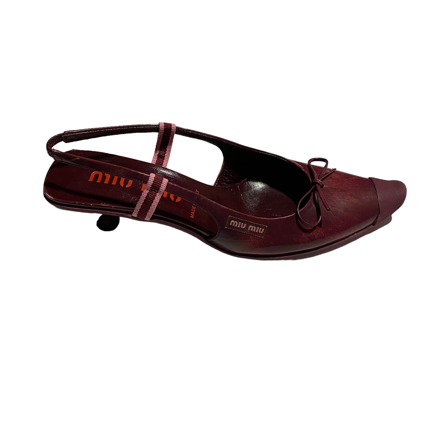 S/S 2000 Miu Miu Kitten Heels Mules (38EU)