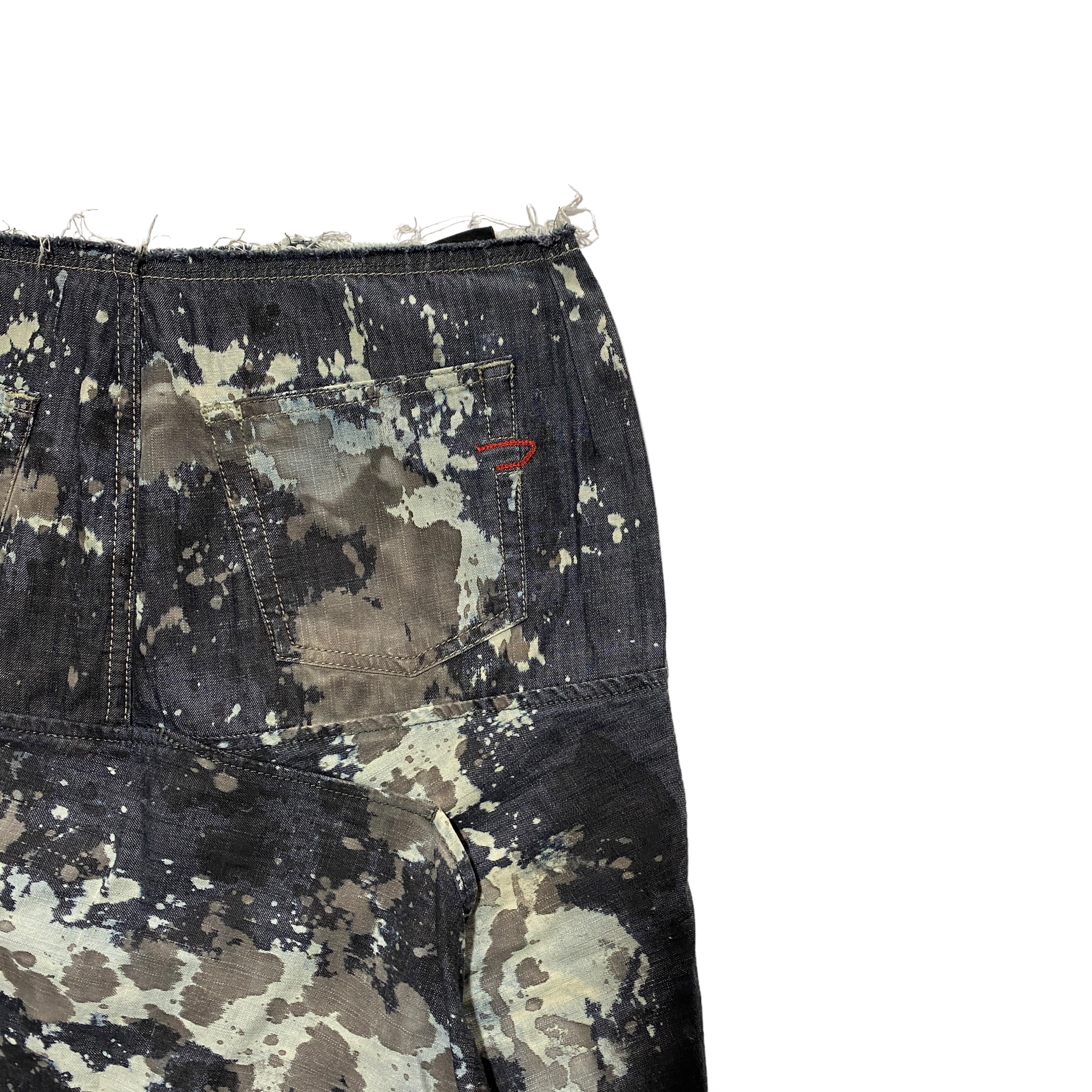 00’s Diesel Asymmetric Printed Skirt (38W)