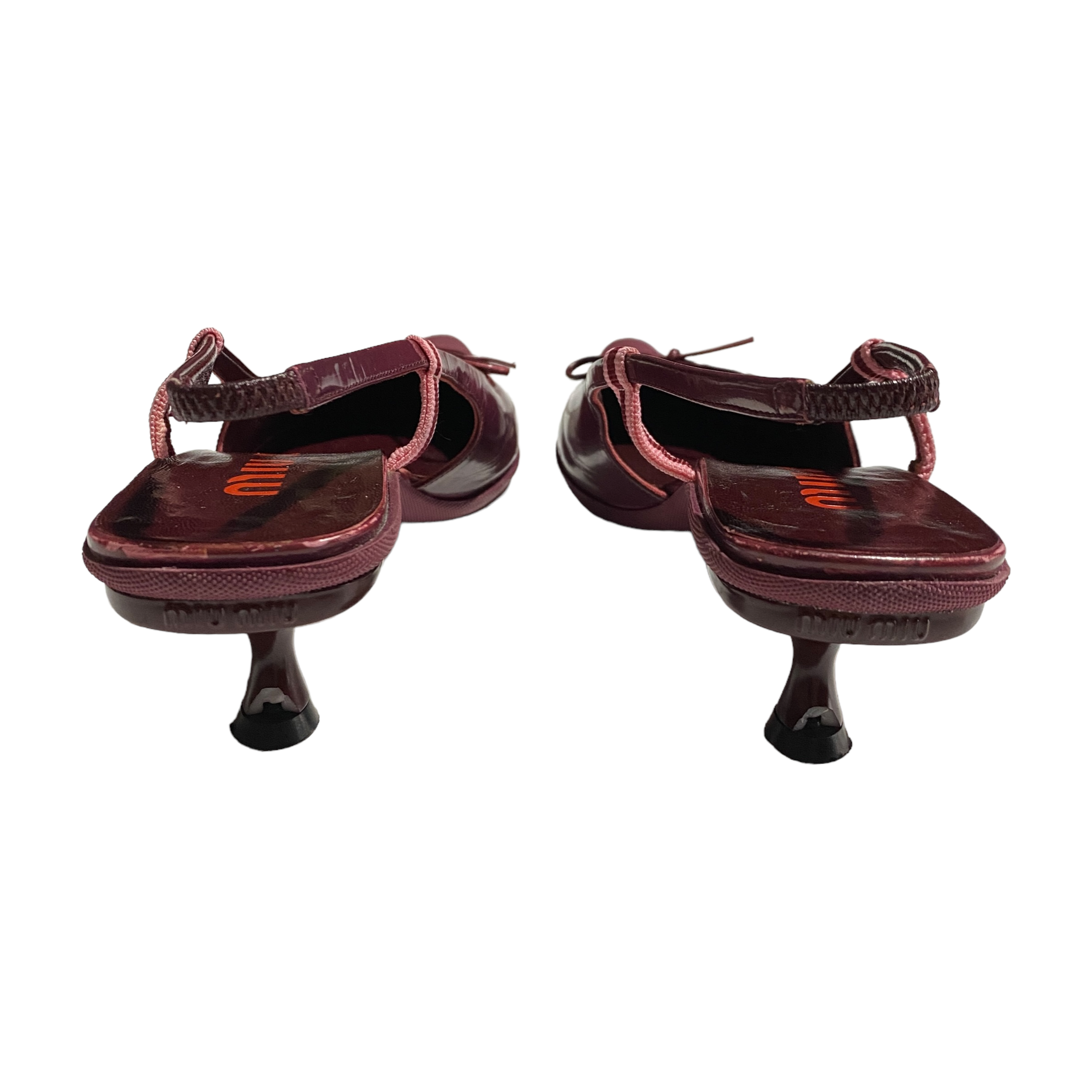 S/S 2000 Miu Miu Kitten Heels Mules (38EU) – Bintagged S/S 2000 Miu Miu Kitten Heels Mules (38EU) – Bintagged