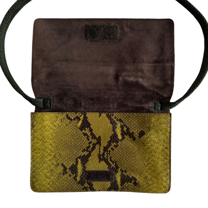 F/W 1999 Miu Miu Python Mesh Green Shoulder Bag