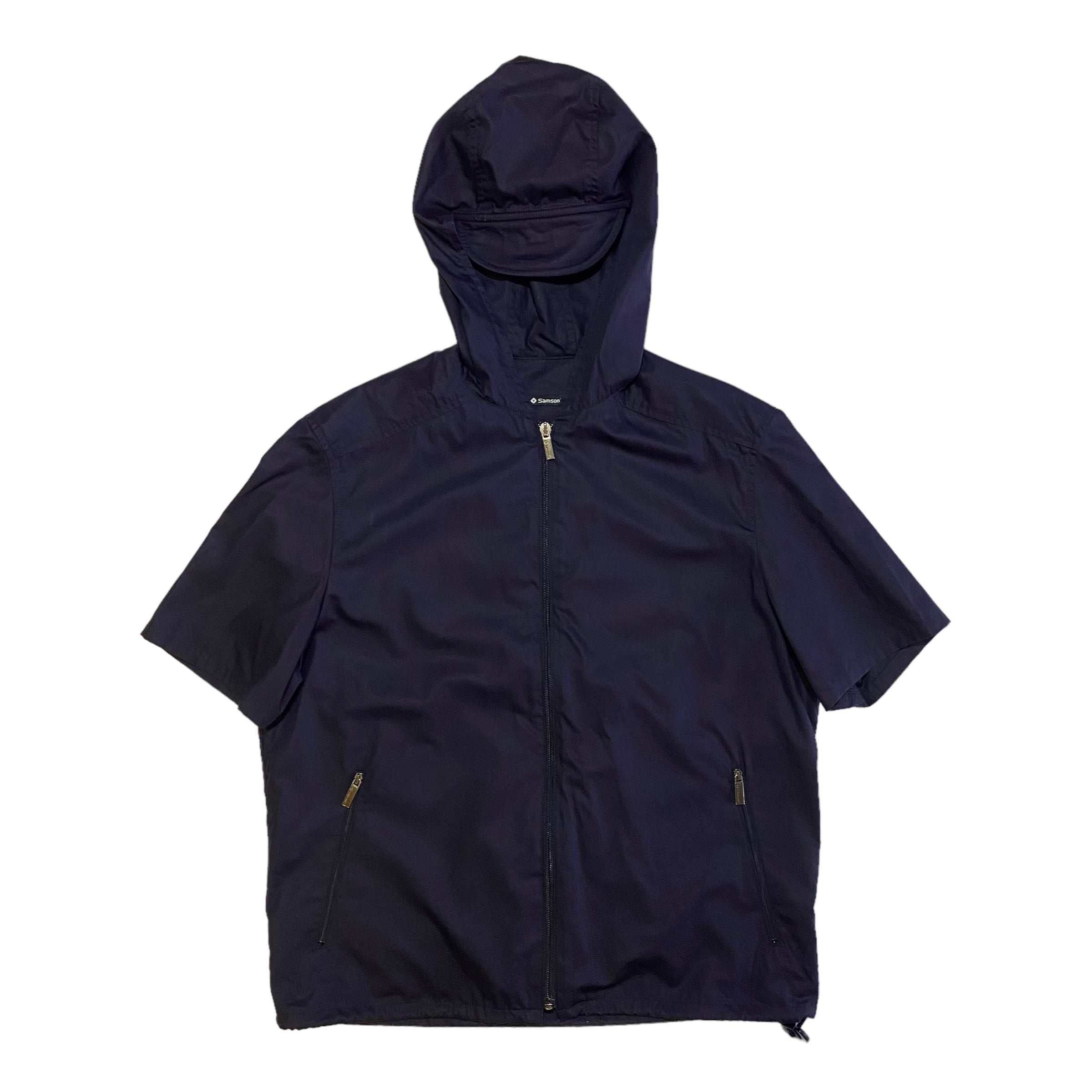00's Samsonite ''Travel Wear Collection'' by Neil Barrett Hooded Cotton Shirt (48)