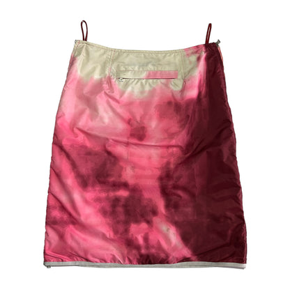 S/S 2000 Abstract Pink Cloud Print Skirt (42)