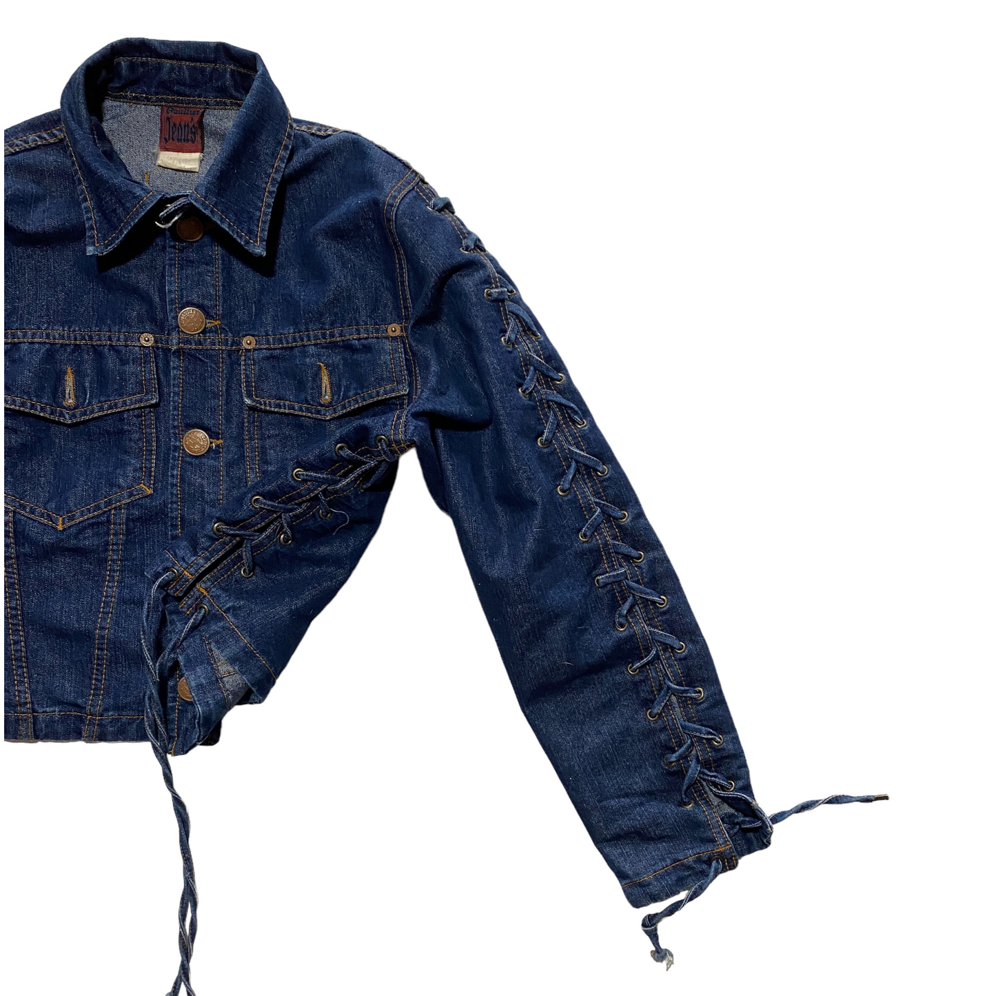 90’s Gaultier Jeans Bondaje Trucker Jacket (40)